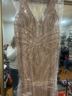Long Dress With Rhinestone