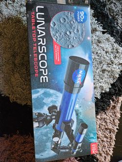 LunarsScope Tabletop Telescope 90X Power NASA