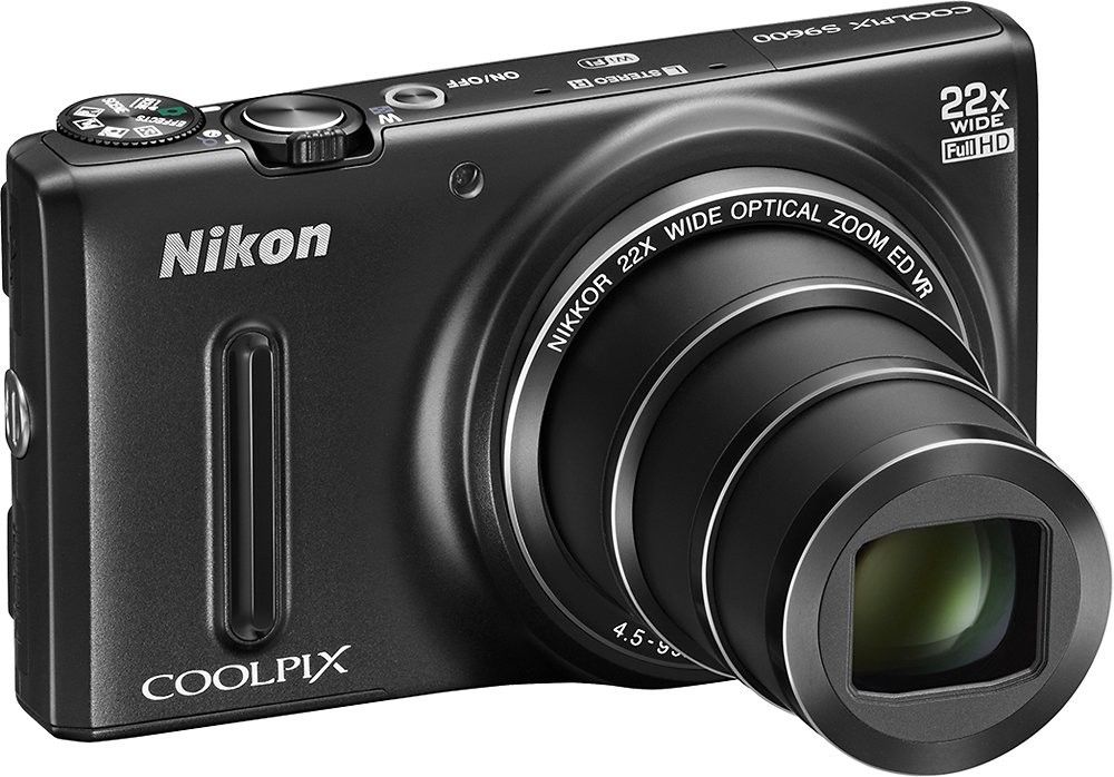 Nikon - Coolpix S9600 16.0-Megapixel Digital Camera - Black