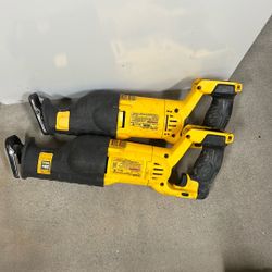 2 20volt Dewalt Reciprocating Saws 