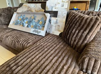 Brown Ashley Furniture couch