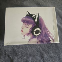 Gaming Pink Kitty Light-Up Headphones - Yowu Selkirk