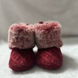 Two Pairs Of Faux Fur Snow Boots Girls