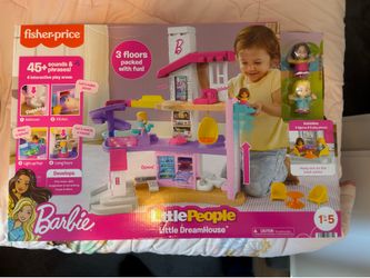 Brand New Barbie Playset Bundle – Little People DreamHouse + Pet Boutique
