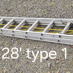 28' Werner Aluminum Ladder-type 1(250#)