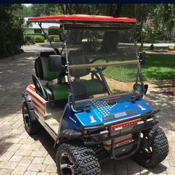 Club CAR Customized Lifted Golf Cart