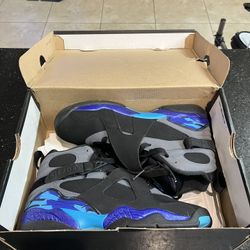 Air Jordan Retro 8 BG Aqua Black Sz 6.5y 110337-1 JAR