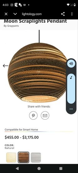 Graypants Moon Scraplights Pendant Light