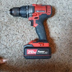 Bauer 20v 1/2" Drill/Driver w/ 20v Lithium Battery
