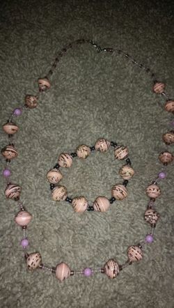 Necklace and bracelet