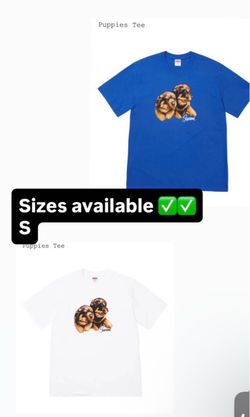 Supreme FW26’ week 1 Puppies Tee White, Blue Small