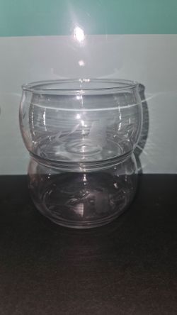 Princess House Heritage 2 Piece Stackset Dishes Candy Dish Condiment Dish No Lid