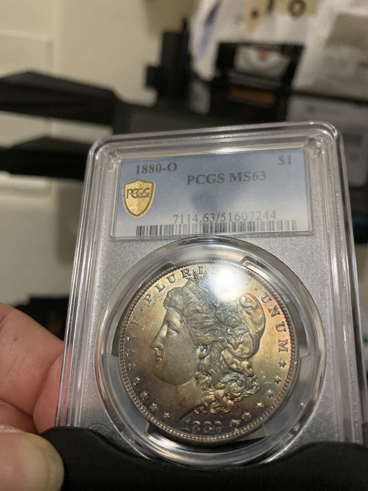 1880 O Morgan Dollar Toned
