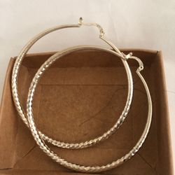 925 sterling silver big hoops