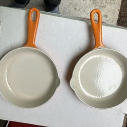 Cast Iron Enameled Skillets 