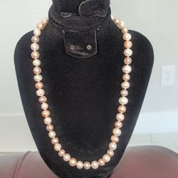 Effy White Cultured Fresh water pearl Necklace 