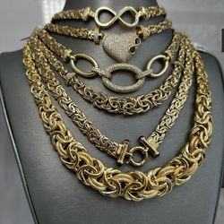 Gargantillas Bizantina Oro 14 Kt 
