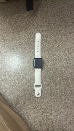 Apple Watch with White Sport Band