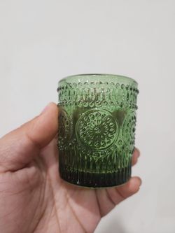 Set of 12 VOHO Green Candle Holders