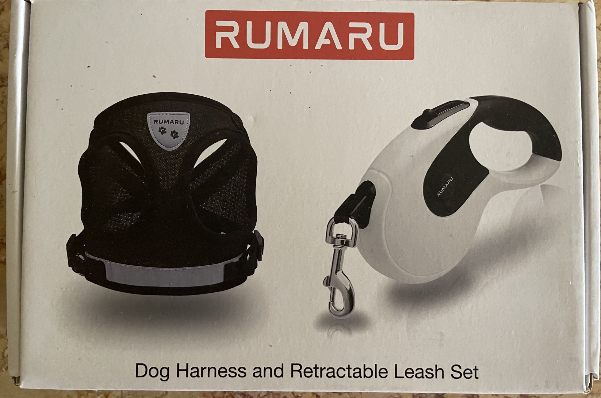 Dog Harness and  retractable leash set Rumaru