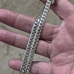 SOLID 6MM Silver CUBAN LINK 