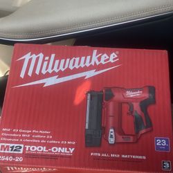 M12 12-Volt 23-Gauge Lithium-Ion Cordless Pin Nailer (Tool-Only