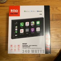 New Boss Audio Systems Elite Bluetooth MP3 Compatible Am/Fm Receiver With Apple Car Play And Android Auto