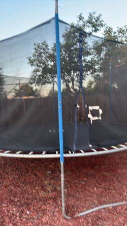 Trampoline with net
