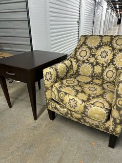 Chair and side table for sale