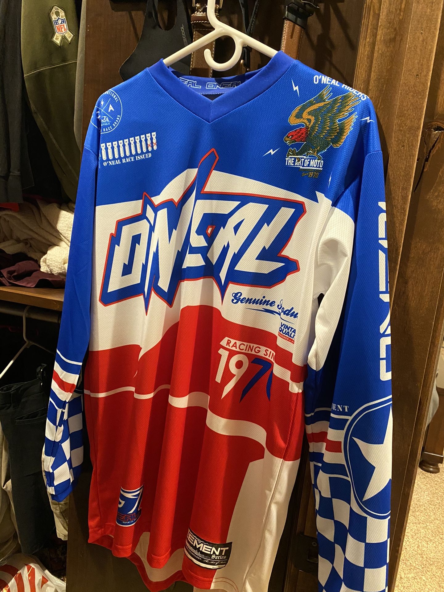 Medium men’s O’Neal racing Warhawk motor cross jersey