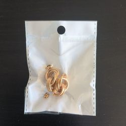 Brand New Gold Knot Earrings – Chunky Statement Dangle, Lightweight & Hypoallergenic
