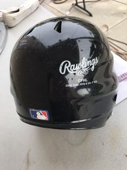 Baseball helmet.