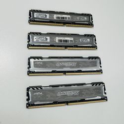 Ballistix Sport DDR4 Memory 64 GB (16 GB x 4)