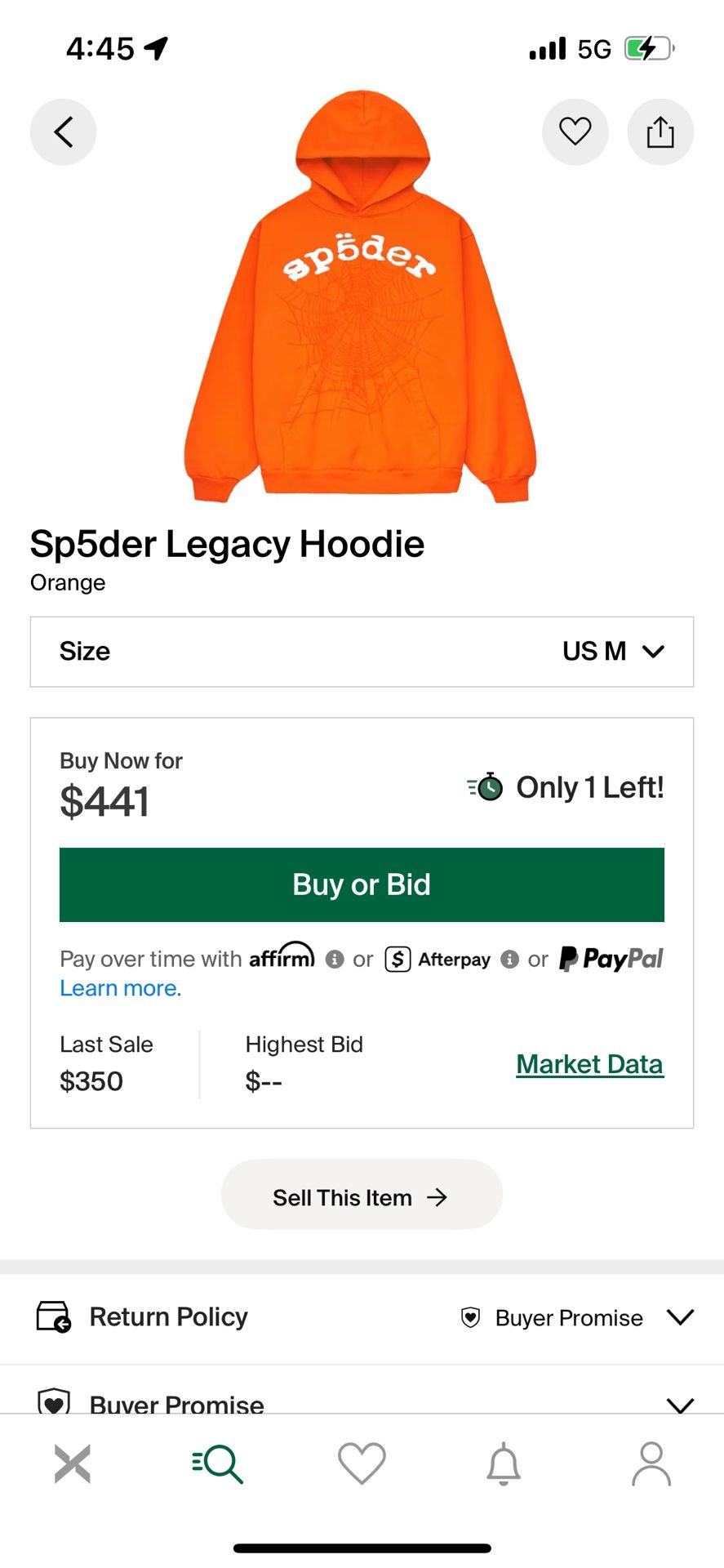Spider Legacy Orange 