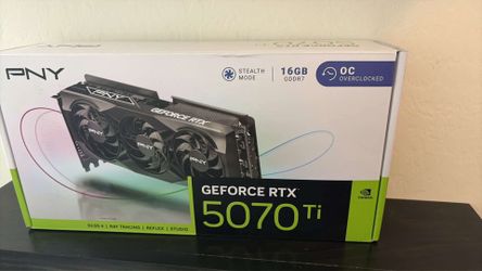 5070 Ti PNY Black Triple Fan 16gb Brand new Sealed