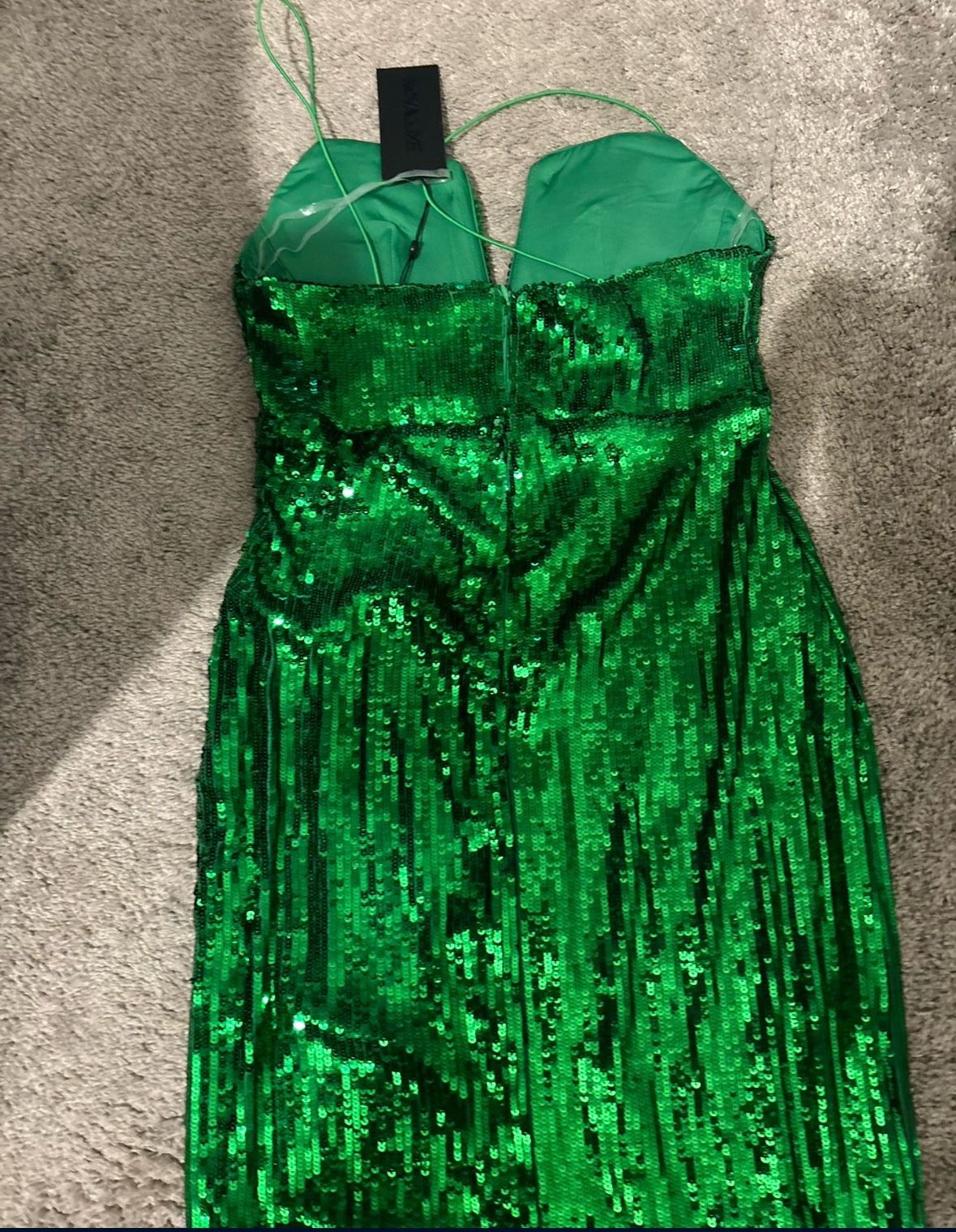 Fashion Nova Lux Green Dresses New With Tages