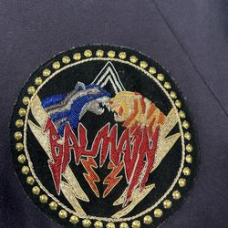 Authentic Balmain Crewneck W/ Pocket & zippers