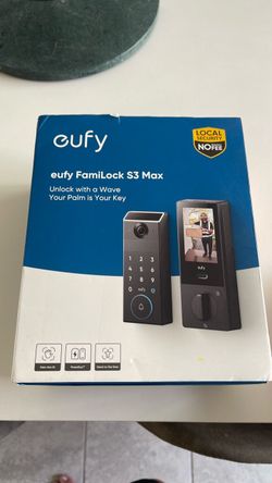 Eufy Familock S3 Max smart home door lock hand reader smartlock  camera doorbell Alexa matter Apple home lever anker ring