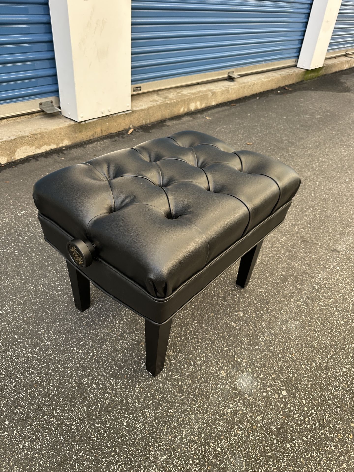 Jansen Artist Black Steinway Piano Bench