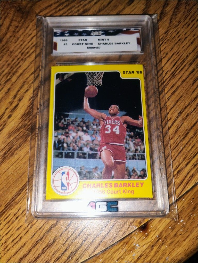 Charles Barkley 86 Star Rookie AGC 9