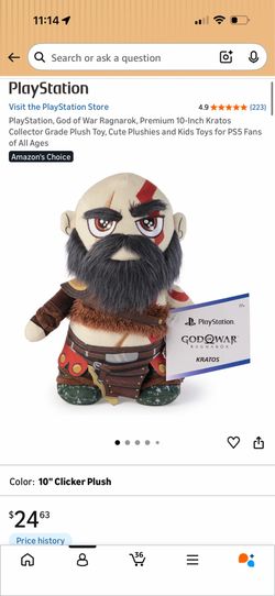 Kratos God of War 10” Plush - NWT