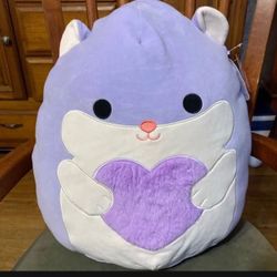 Squishmallows Bravo The Hamster Valentine’s Day 16” Stuffed Animal Plush Brand New With Tags