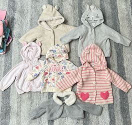 Baby GAP hoodies jackets & 1 Gymboree size 3-12 months bundle lot