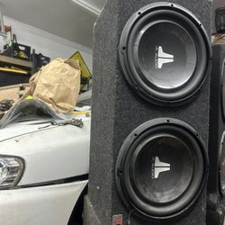 Jl audio B-Box- 1 blown sub/other is fine. Best Offer