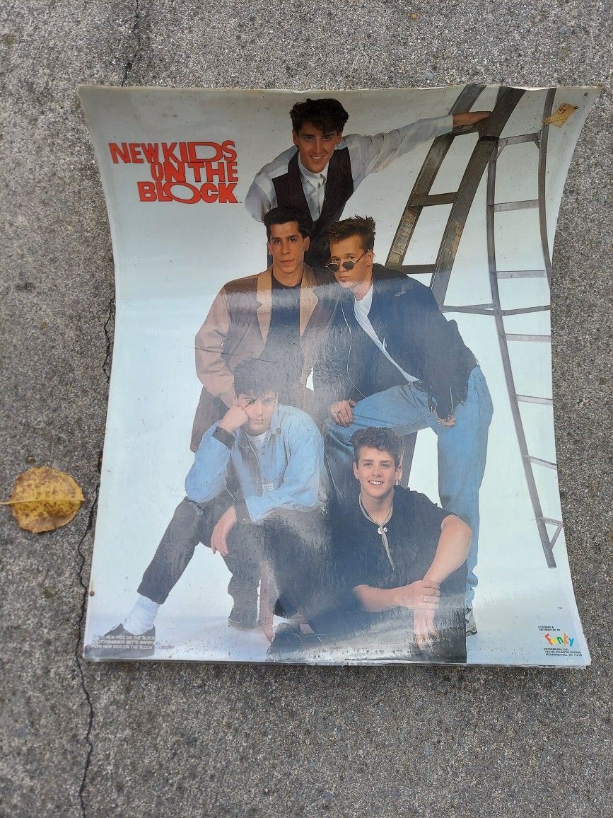 Vintage 1990 New Kids On The Block Poster