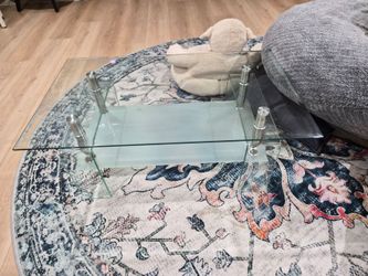 *pending pick-up* Two-Tier Glass Coffee Table