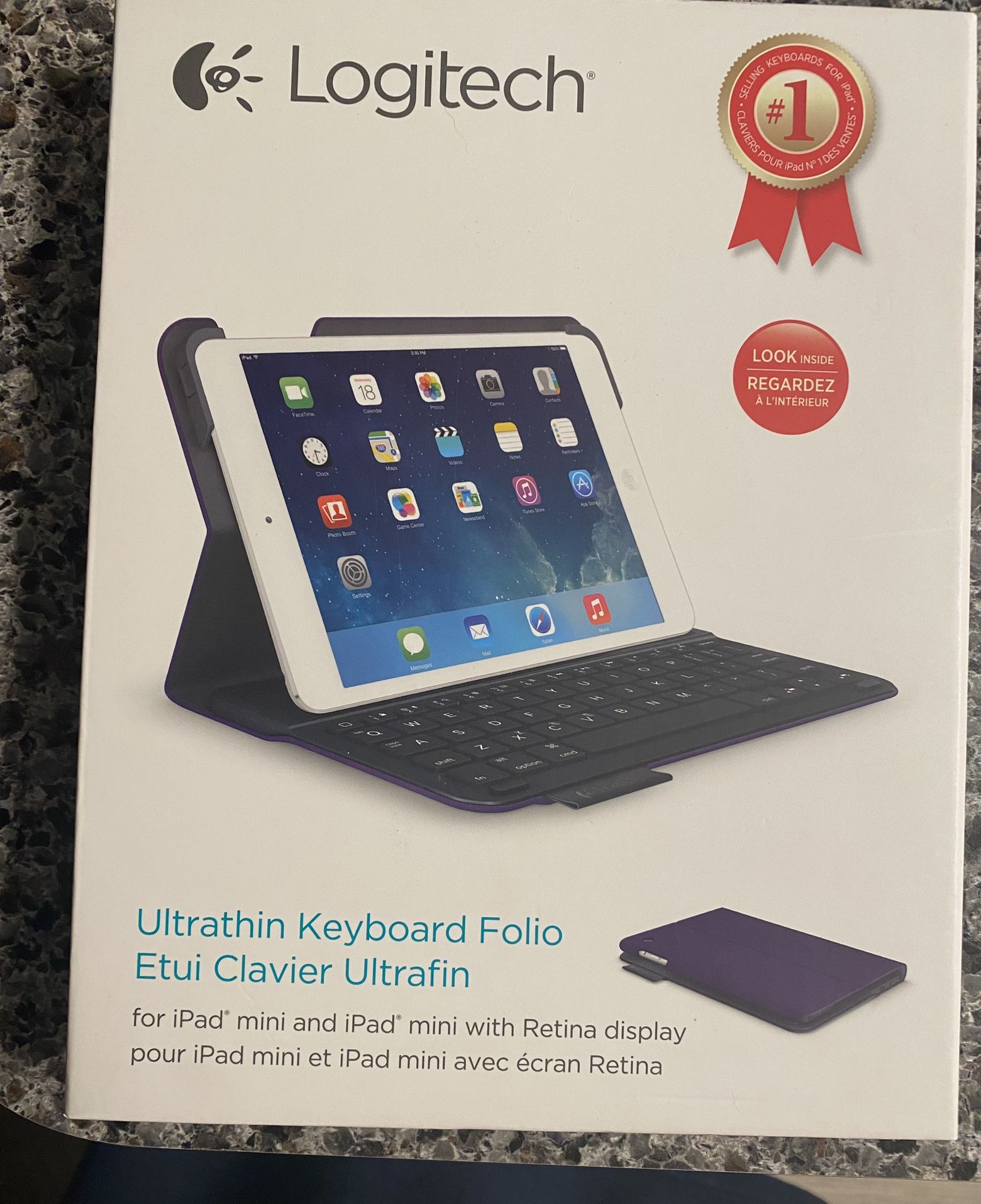 ⌨️Logitech Ultrathin Keyboard Folio for iPad Mini (PURPLE)