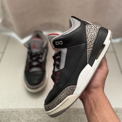 Jordan 3 Black cement size 10 2016 beaters