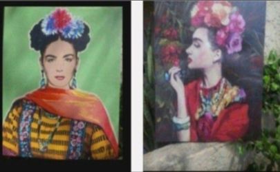 Frida Kahlo Pop Art Prints Set of 2 Modern Boho Wall Decor Latin Artist, 22 x 28"  $20 each