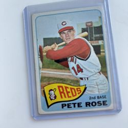 1965 TOPPS PETE ROSE BASEBALL ⚾️ CARDS #207 SHARP CARDS  🔥